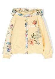 Roberto Cavalli Junior Felpa a fiori - Giallo