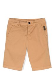 Roberto Cavalli Junior Shorts con ricamo - Marrone