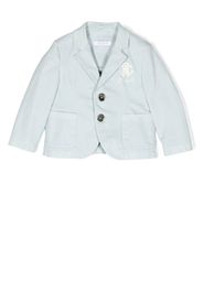 Roberto Cavalli Junior Blazer monopetto con ricamo - Verde