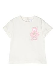 Roberto Cavalli Junior T-shirt Teddy Bear con ricamo - Bianco