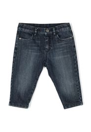 Roberto Cavalli Junior Pantaloni con ricamo - Blu