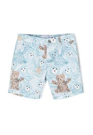 Roberto Cavalli Junior teddy bear-print cotton shorts - 05171