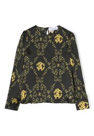 Roberto Cavalli Junior Blusa con stampa - Nero