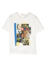 Roberto Cavalli Junior collage-print cotton T-shirt - 00005