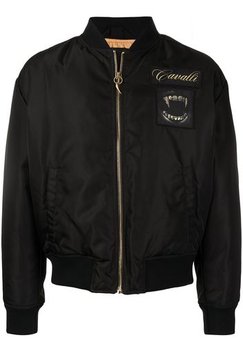 Roberto Cavalli Bomber con applicazione - Nero