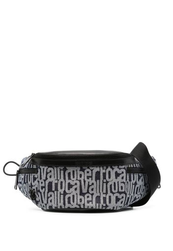 Roberto Cavalli logo-print canvas belt bag - D0876