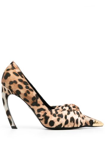 Roberto Cavalli leopard-print leather pumps - D0712