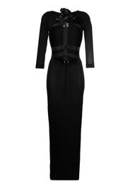 Roberto Cavalli Abito lungo con dettaglio cut-out - Nero