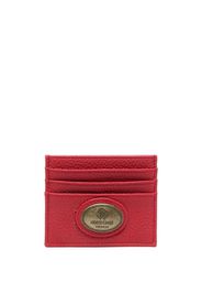 Roberto Cavalli grained-texture card holder - Rosso