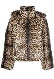 Roberto Cavalli Piumino leopardato - Toni neutri