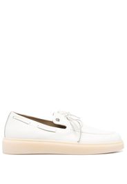 Roberto Cavalli tied leather loafers - Bianco