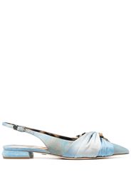 Roberto Cavalli graphic-print slingback ballerinas - 09000