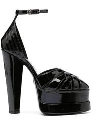 Roberto Cavalli 155mm patent-finish pumps - Nero