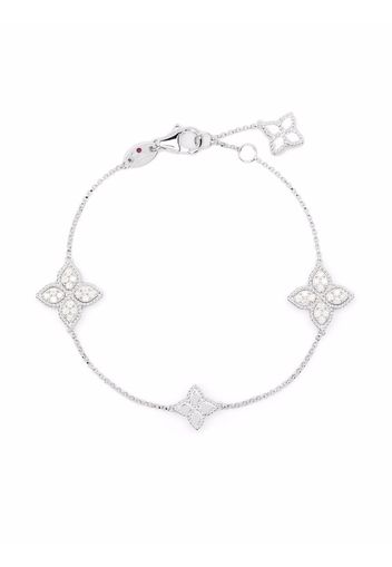 Roberto Coin Bracciale in oro rosa 18kt e diamanti Princess Flower - Bianco