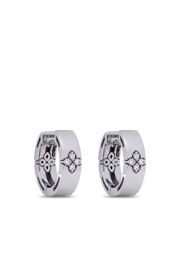 Roberto Coin 18kt white gold Love in Verona diamond hoop earrings - Argento