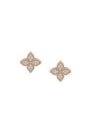 Orecchini a bottone in oro 18kt Princess Flower con diamanti