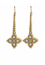 Roberto Coin Orecchini pendenti Princess Flower in oro 18kt con diamanti