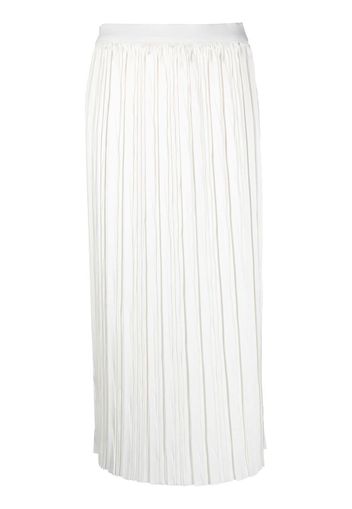 Roberto Collina pleated midi-skirt - Bianco