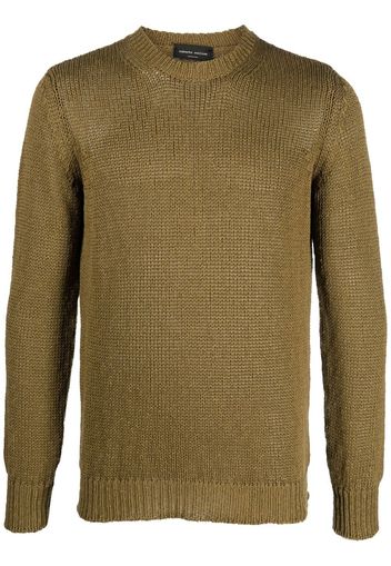 Roberto Collina cotton-blend knitted jumper - Verde