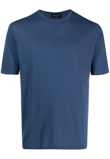 Roberto Collina short-sleeve cotton T-shirt - Blu