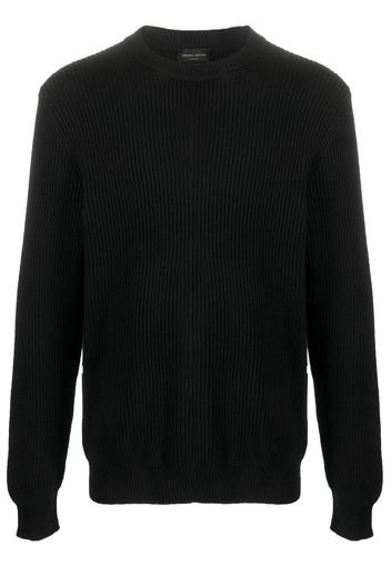 Roberto Collina crew-neck ribbed-knit jumper - Nero