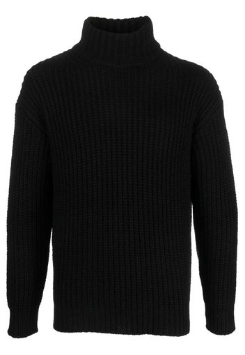 Roberto Collina roll-neck chunky-knit jumper - Nero