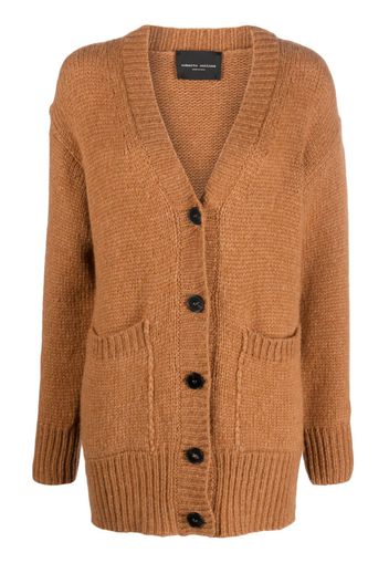 Roberto Collina long-sleeve V-neck cardigan - Toni neutri