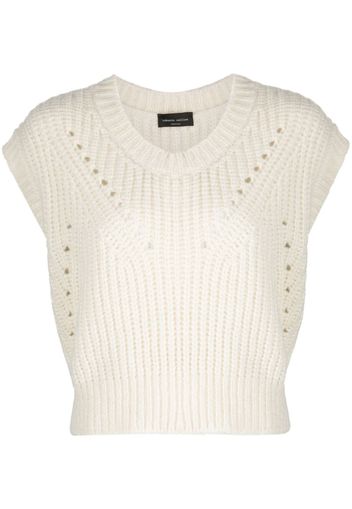 Roberto Collina fisherman's knit sleeveless vest - Toni neutri