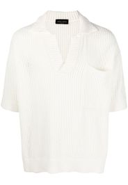 Roberto Collina V-neck pointelle-knit jumper - Bianco