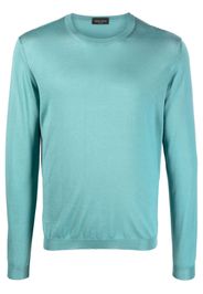 Roberto Collina crew-neck silk jumper - Blu