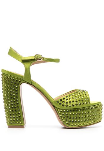 Roberto Festa spike-detail 125mm heeled sandals - Verde