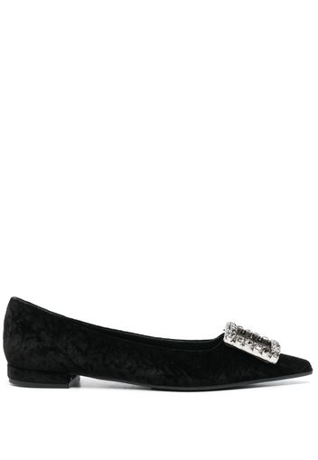 Roberto Festa Amaia crystal-embellished ballerina shoes - Nero