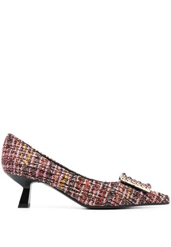 Roberto Festa Evilly 55mm bouclé pointed-toe pumps - Rosa