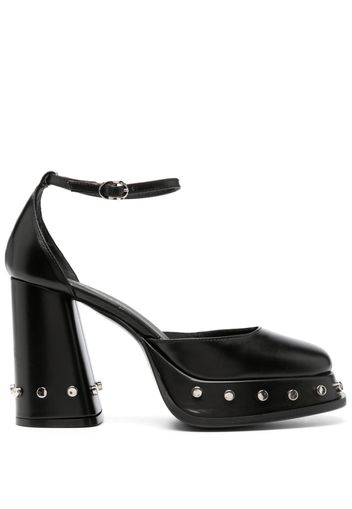 Roberto Festa Nicla 105mm square-toe leather pumps - Nero