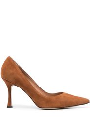 Roberto Festa Lory 80mm pointed-toe suede pumps - Marrone