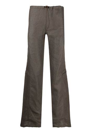 Robyn Lynch linen cargo trousers - Marrone