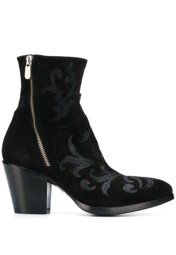 70mm zipped ankle boots