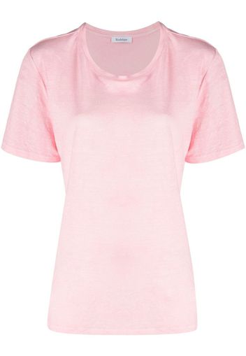 Rodebjer round-neck linen T-shirt - Rosa