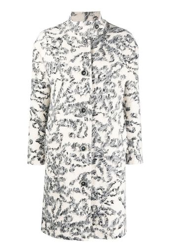 Rodebjer bouclé-effect single-breasted coat - Bianco