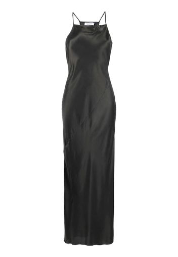 Rodebjer satin-finish long dress - Grigio