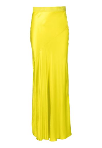 Rodebjer satin-finish long skirt - Giallo