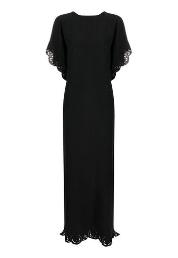 Rodebjer broderie-anglaise long dress - Nero