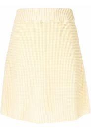 Rodebjer elasticated-waist organic-cotton knitted skirt - Giallo