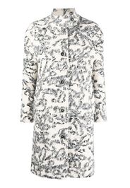 Rodebjer bouclé-effect single-breasted coat - Bianco