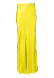 Rodebjer satin-finish long skirt - Giallo