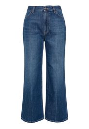 Rodebjer straight-leg cropped jeans - Blu
