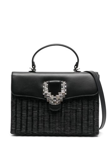 Rodo interwoven-design tote bag - Nero