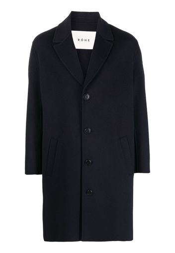 Róhe single-breasted wool coat - Blu