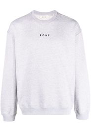 Róhe logo-print long-sleeve sweatshirt - Grigio