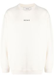 Róhe logo-print long-sleeved sweatshirt - Toni neutri